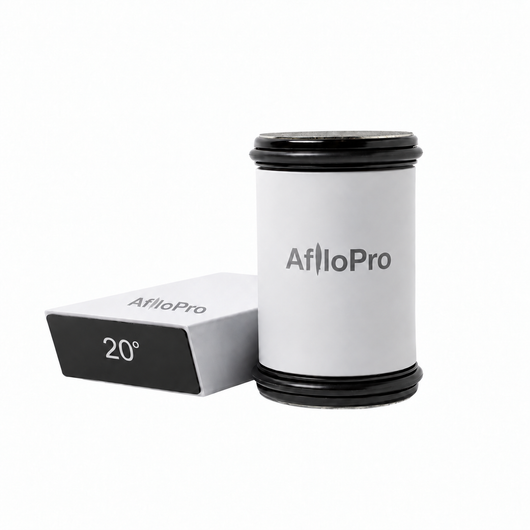 Afilador de cuchillos rodante AfiloPro en color blanco con guía de 20 grados